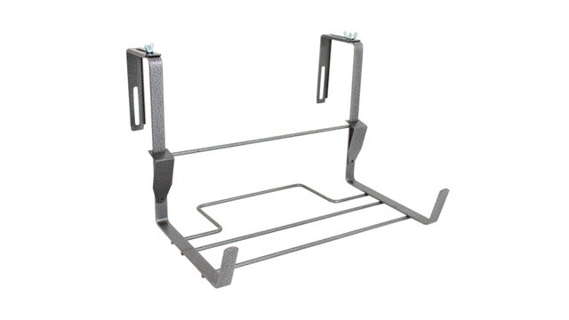 Soporte maceta para balcón de hierro gris / plata 37x25 cm