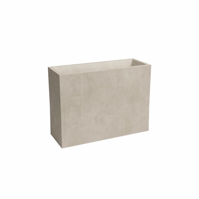 Jardinera rectangular Nevada de polipropileno 68 x 79.5 x 29.5 cm beige