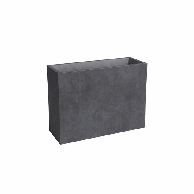Jardinera rectangular Nevada de polipropileno 68 x 79.5 x 29.5 cm gris