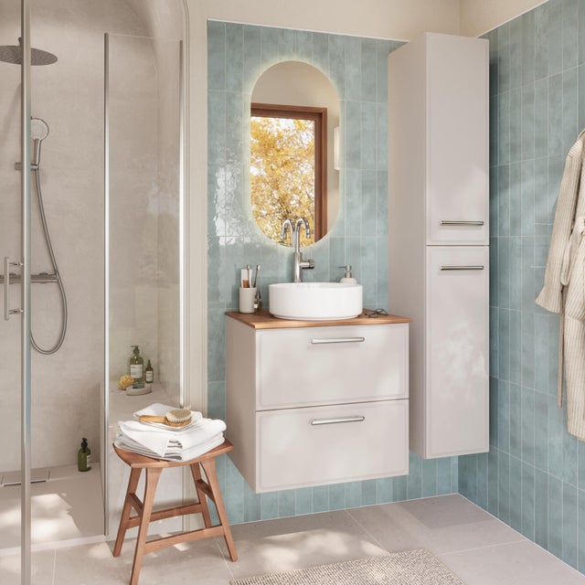 Mueble de baño Pearl blanco lana 60x47.8 cm (lavabo no incluido)