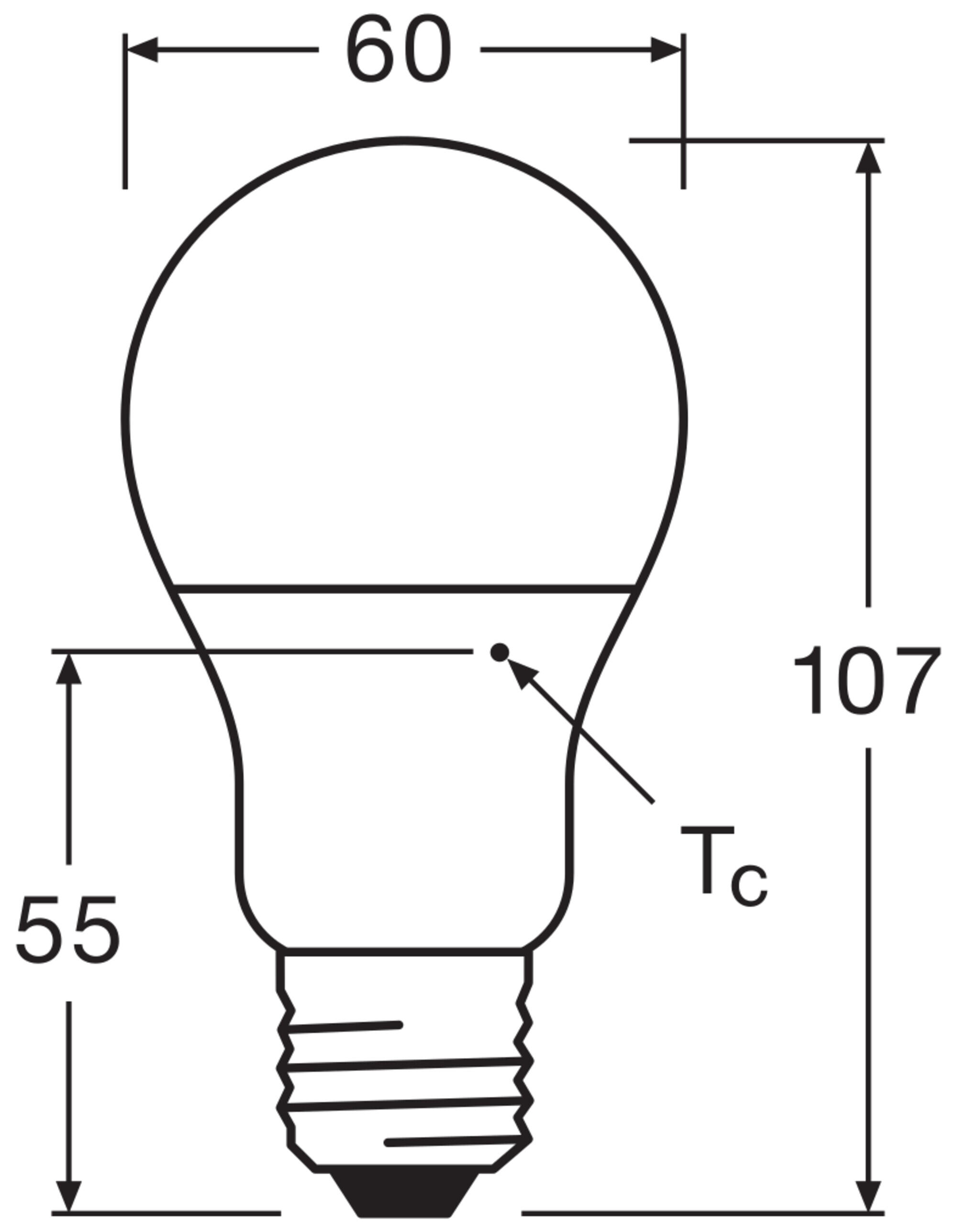 Pack de 3 bombillas LED E27 forma estándar 470 lúmenes 8.5W color de la luz blanco cálido 2700K CRI 89-80 luz natural y fiel clase energética F - 3