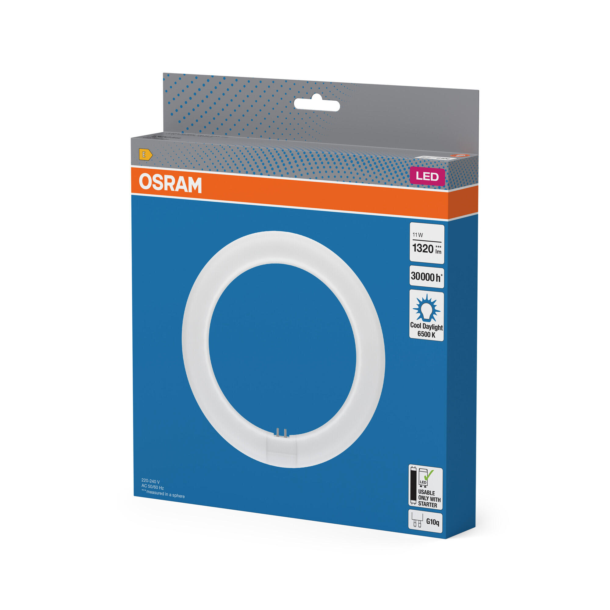 TUBO Lâmpada led CIRCULAR T9 6500K luz amarela Osram - 8