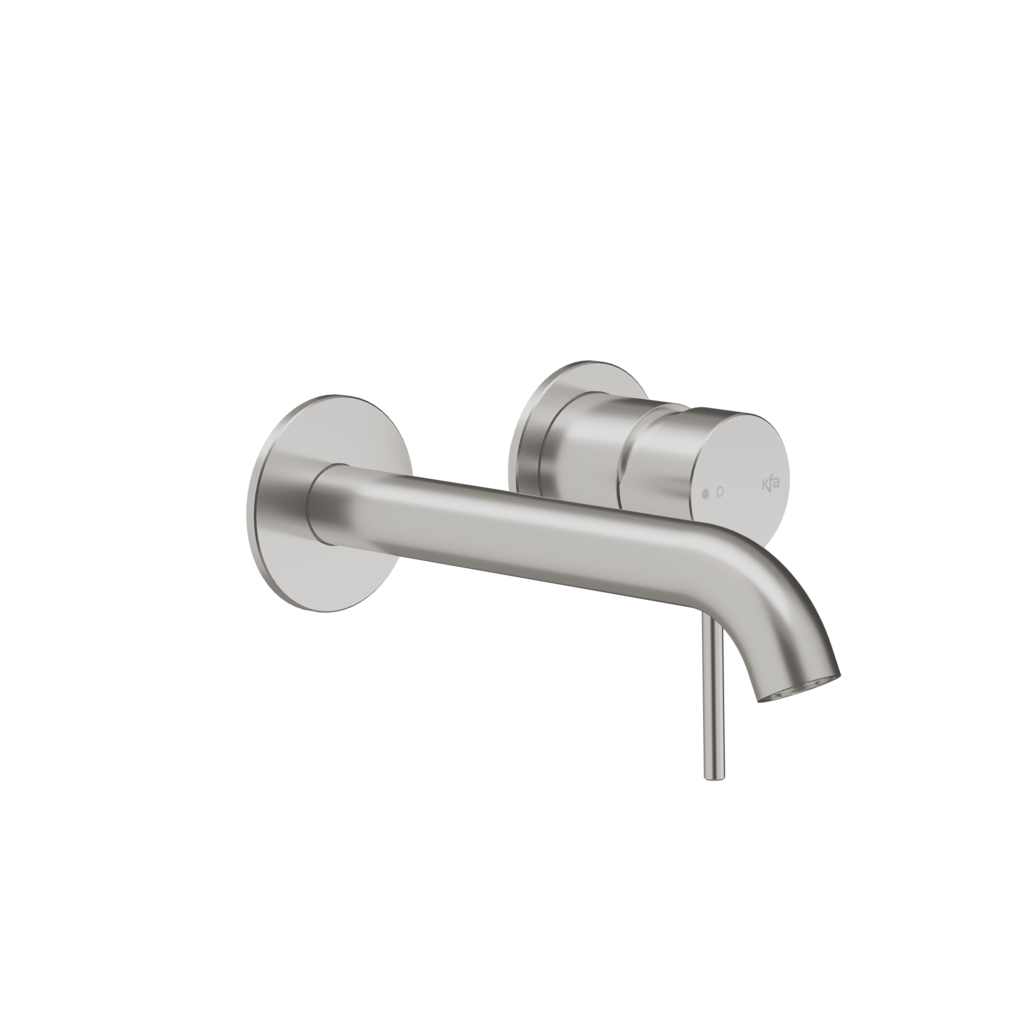 Bateria umywalkowa podtynkowa ścienna Flint srebrny Armatura Kraków