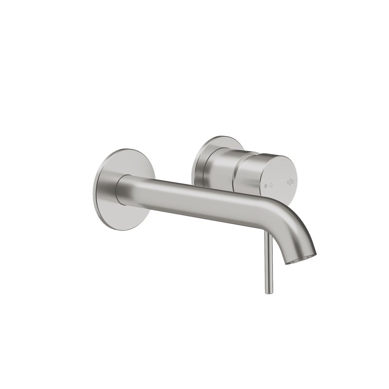 Bateria umywalkowa podtynkowa ścienna Flint srebrny Armatura Kraków