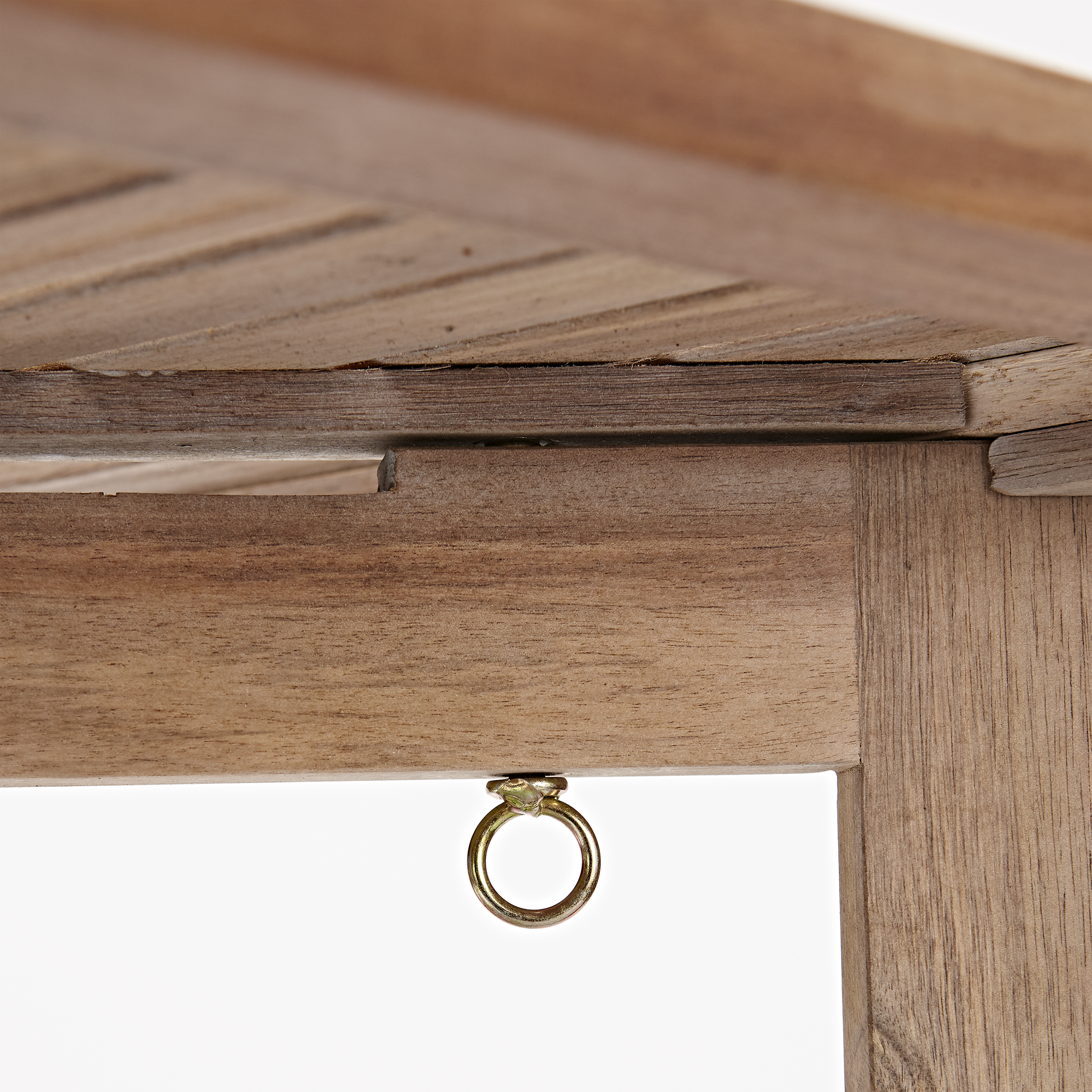 Set tavolo e sedie Solis NATERIAL in acacia marrone per 4 persone - 19