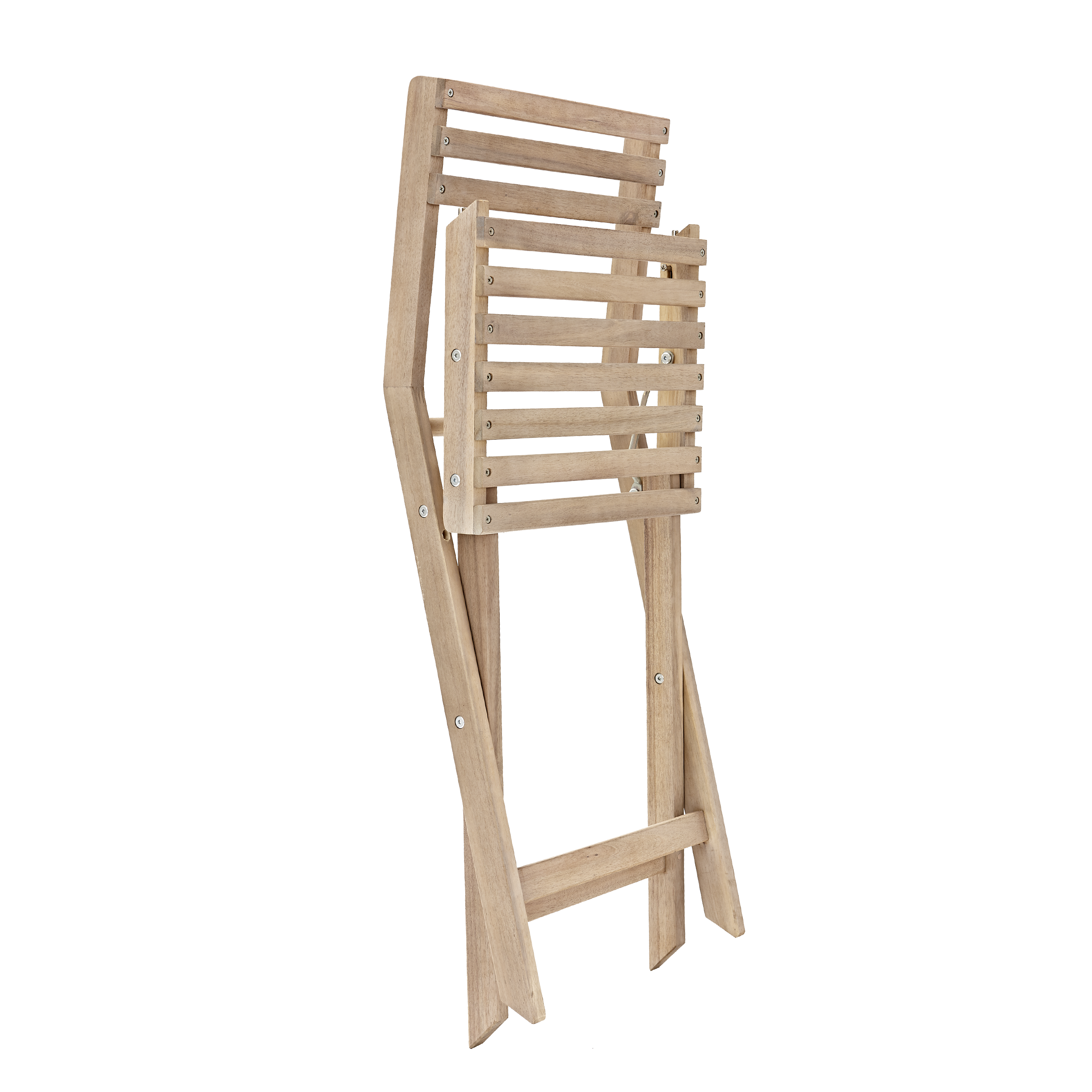 Set tavolo e sedie Solis NATERIAL in acacia marrone per 4 persone - 16