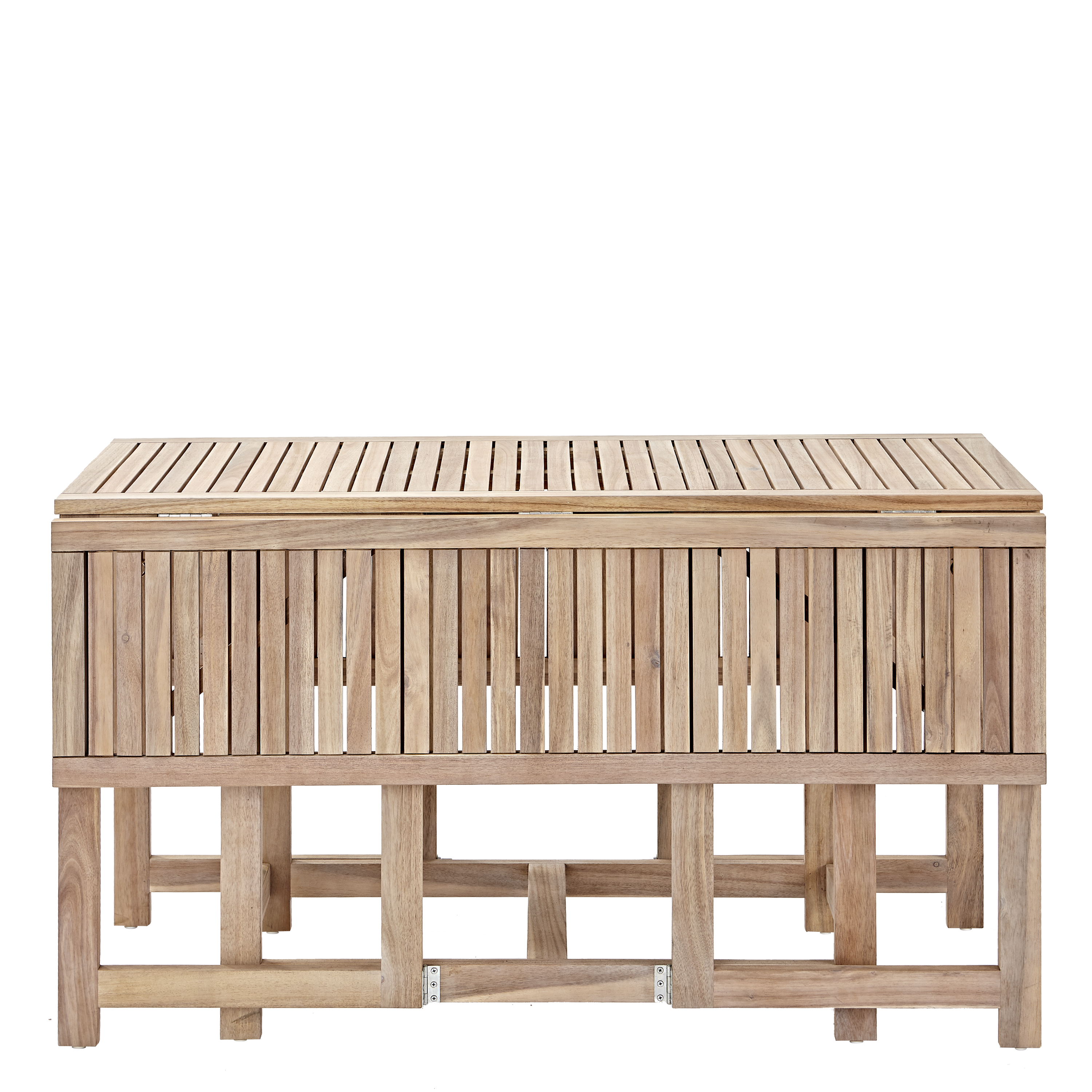 Set tavolo e sedie Solis NATERIAL in acacia marrone per 4 persone - 4