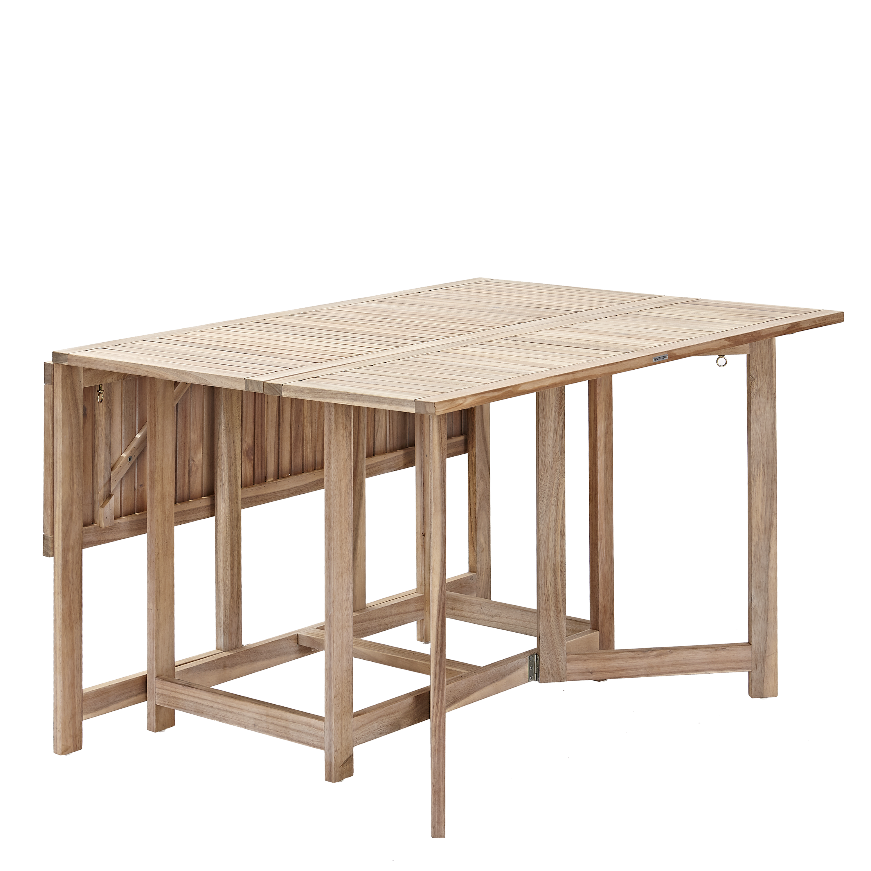 Set tavolo e sedie Solis NATERIAL in acacia marrone per 4 persone - 9