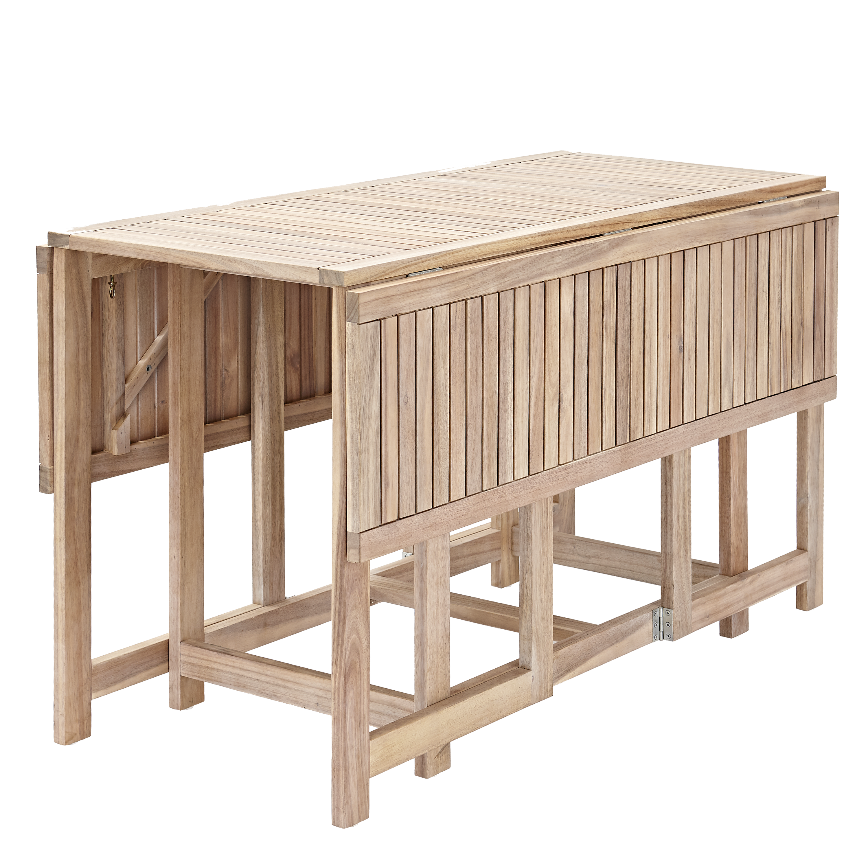 Set tavolo e sedie Solis NATERIAL in acacia marrone per 4 persone - 10