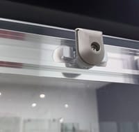 MAMPARA DE DUCHA FRONTAL CORREDERA CATANIA PRO 140CM CROMO - 6