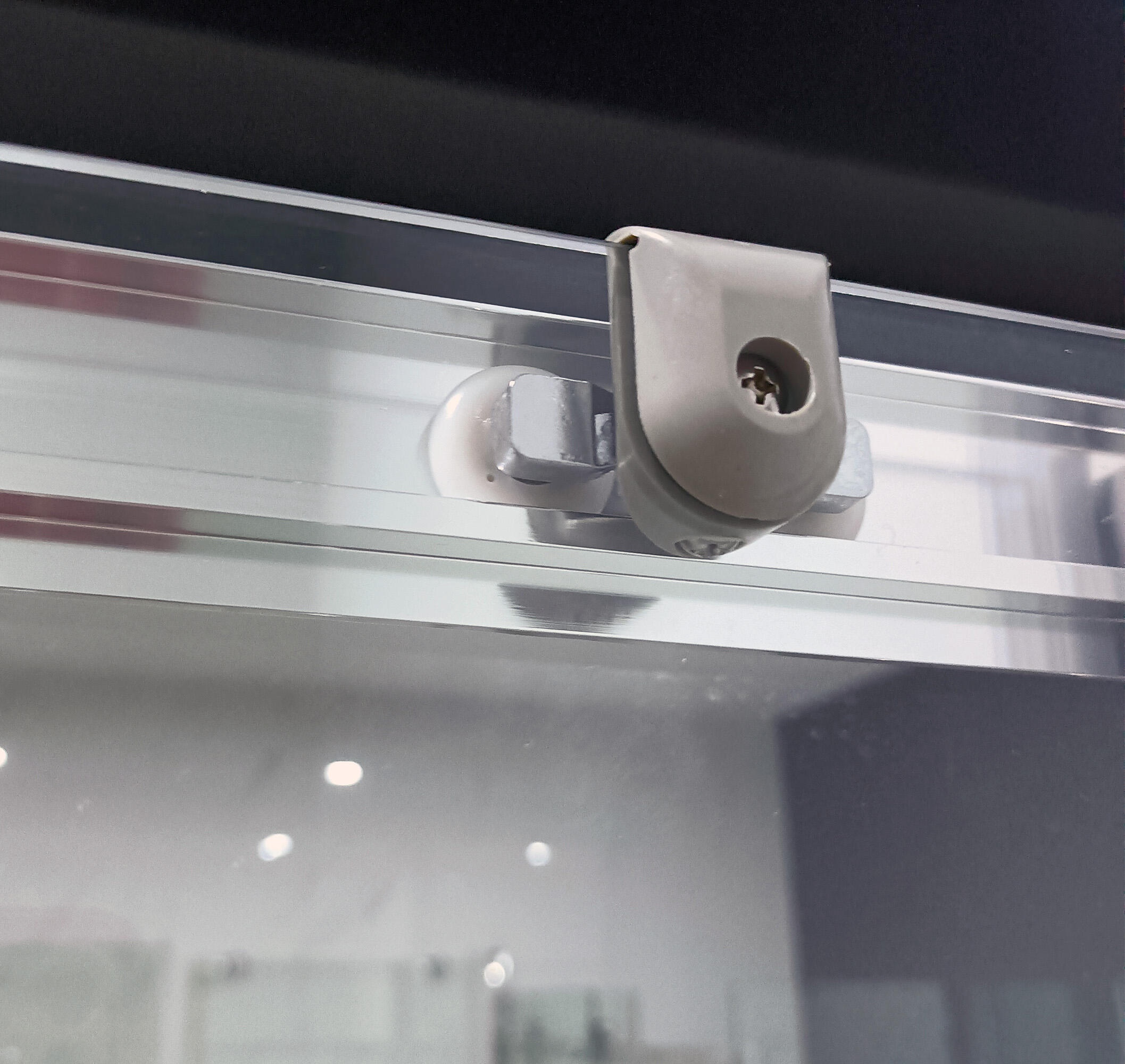 MAMPARA DE DUCHA FRONTAL CORREDERA CATANIA PRO 130CM CROMO - 7