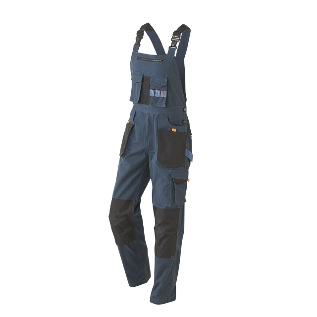 Salopette DEXTER gris / noir, taille 48