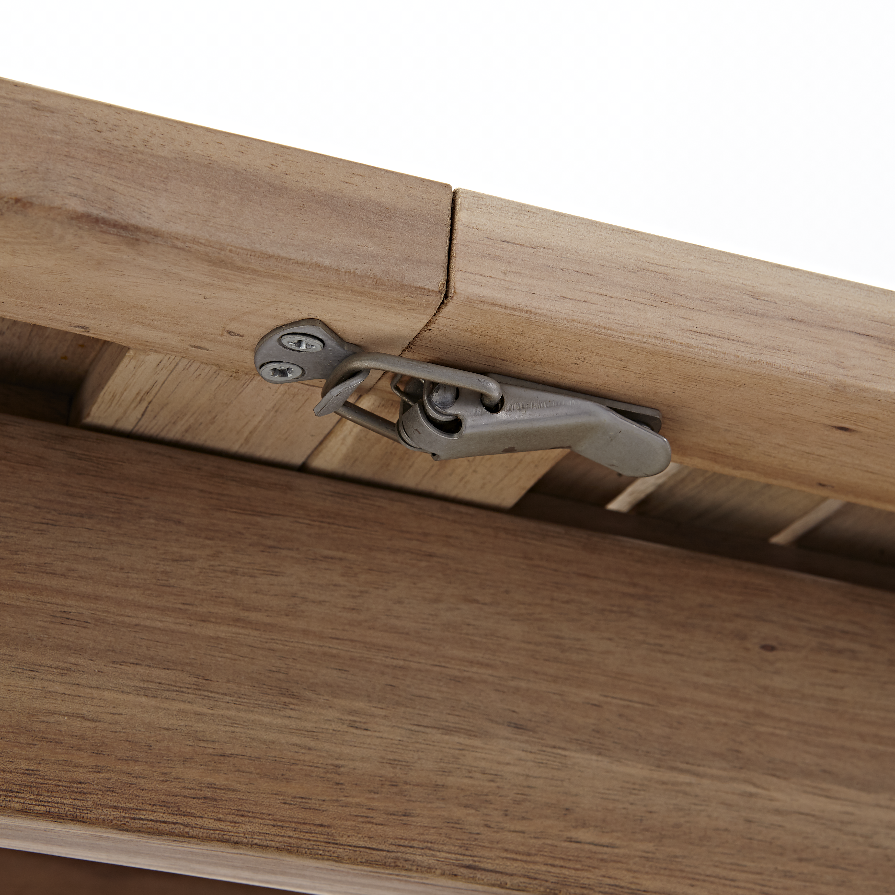 Mesa de jardín extensible de madera Solis marrón de 150/200x75x90 cm - 15