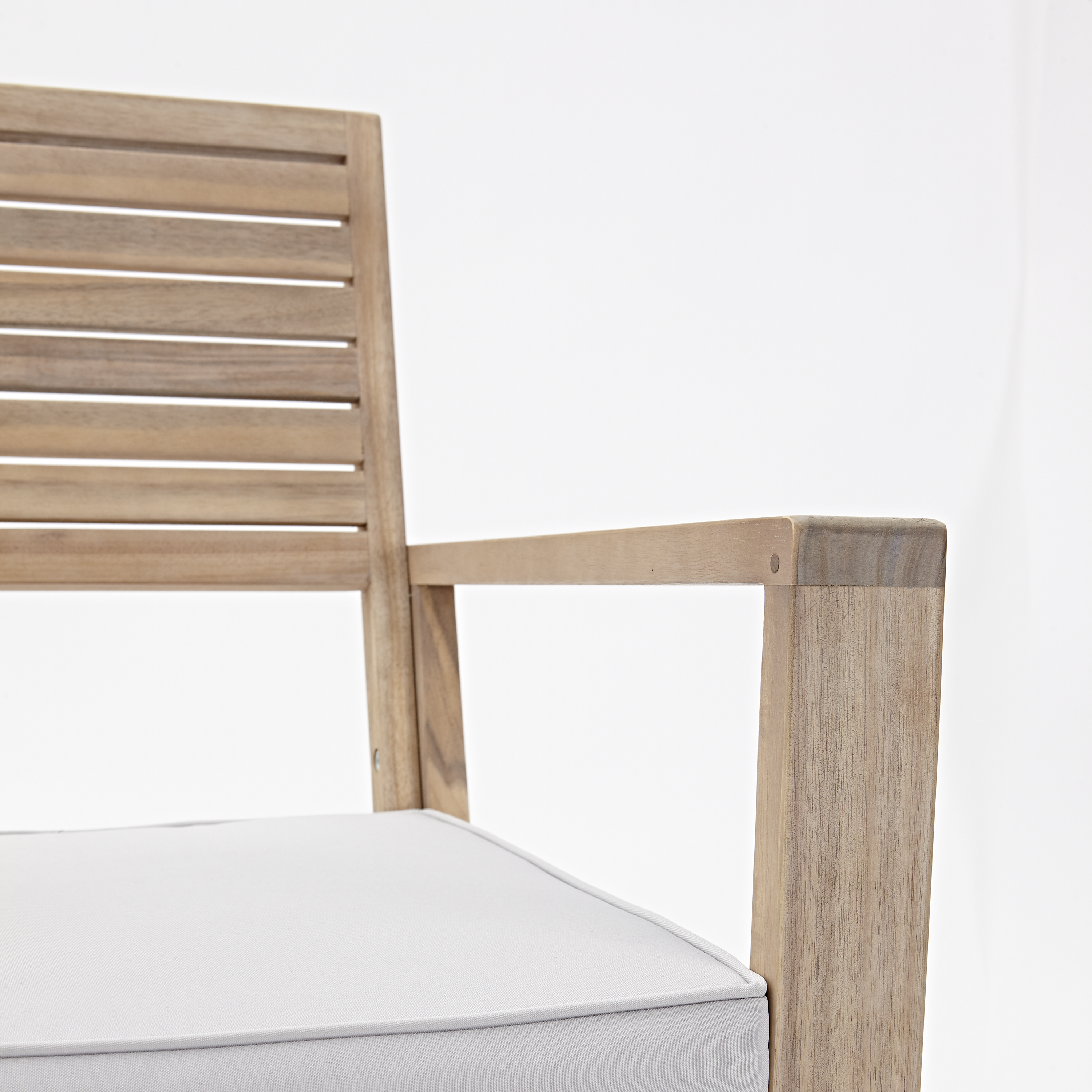 Salotto da giardino Solis NATERIAL in n/a marrone con cuscini in poliestere beige per 4 persone - 14