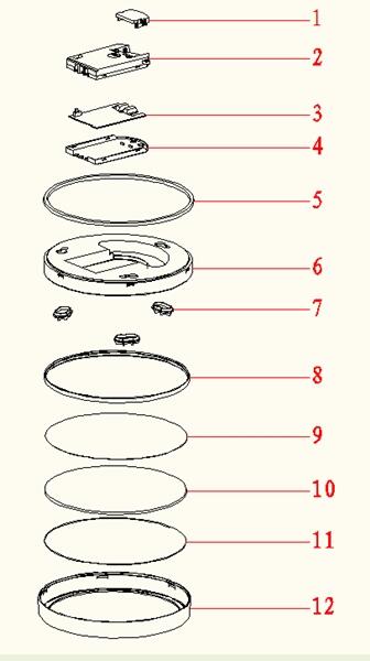Spot à fixer LED Sanoa, D.22 cm, variations blancs et intensité, INSPIRE blanc - 11