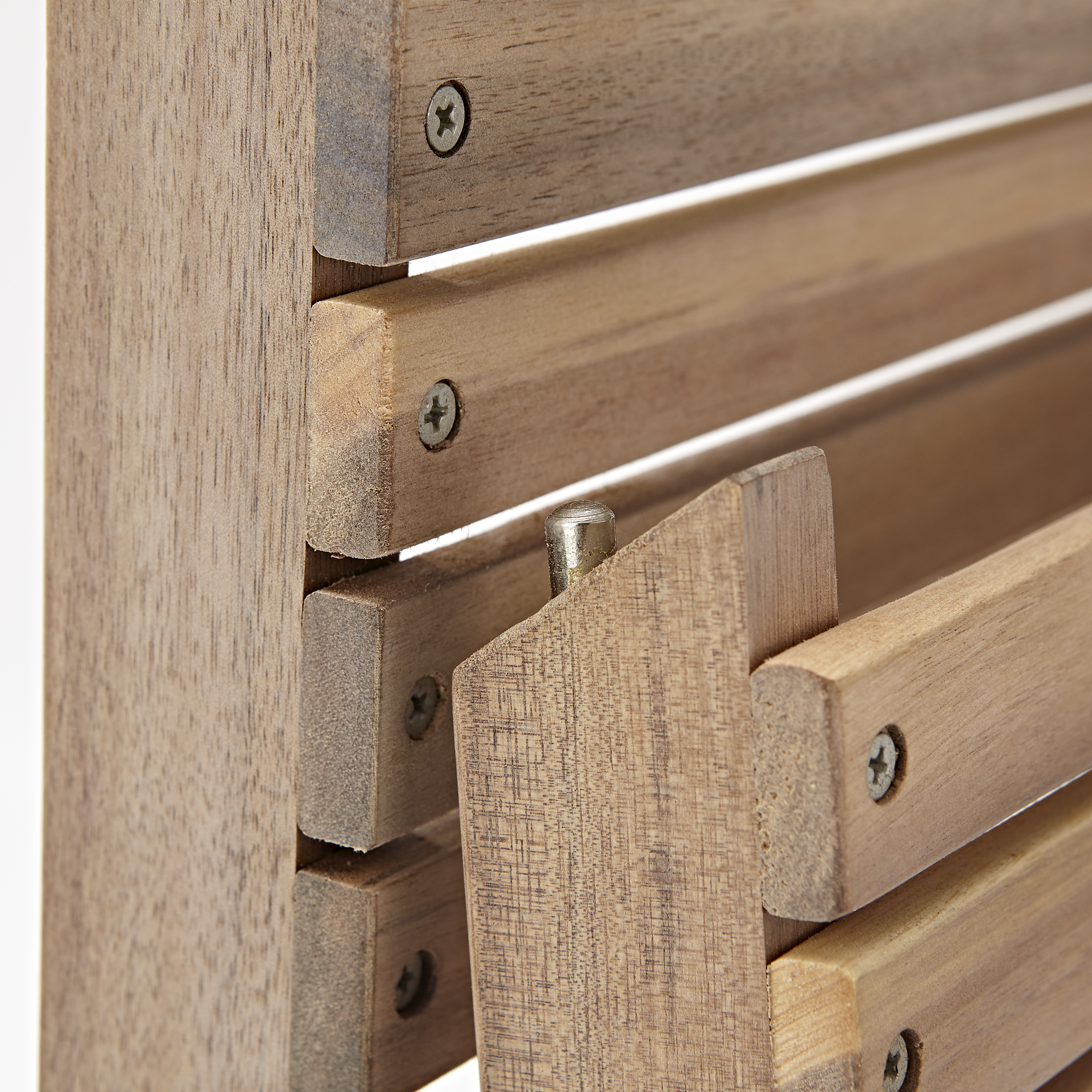 Sedia da giardino in legno pieghevole Solis Origami NATERIAL, seduta in acacia marrone, 2 pezzi - 14