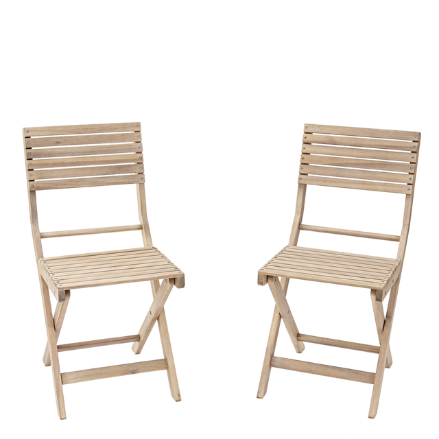 Lot de 2 chaises en acacia Solis II NATERIAL