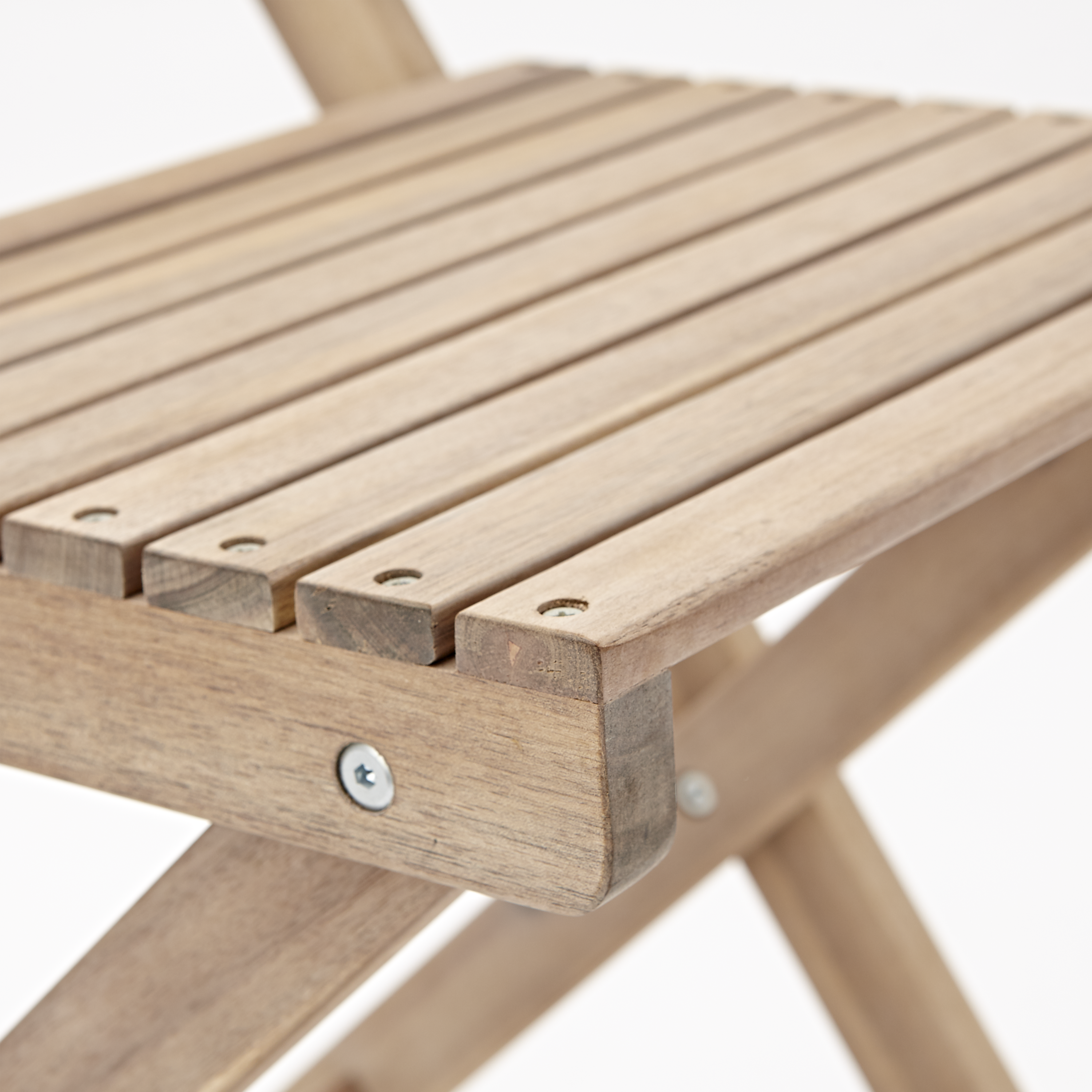 Sedia da giardino in legno pieghevole Solis Origami NATERIAL, seduta in acacia marrone, 2 pezzi - 15