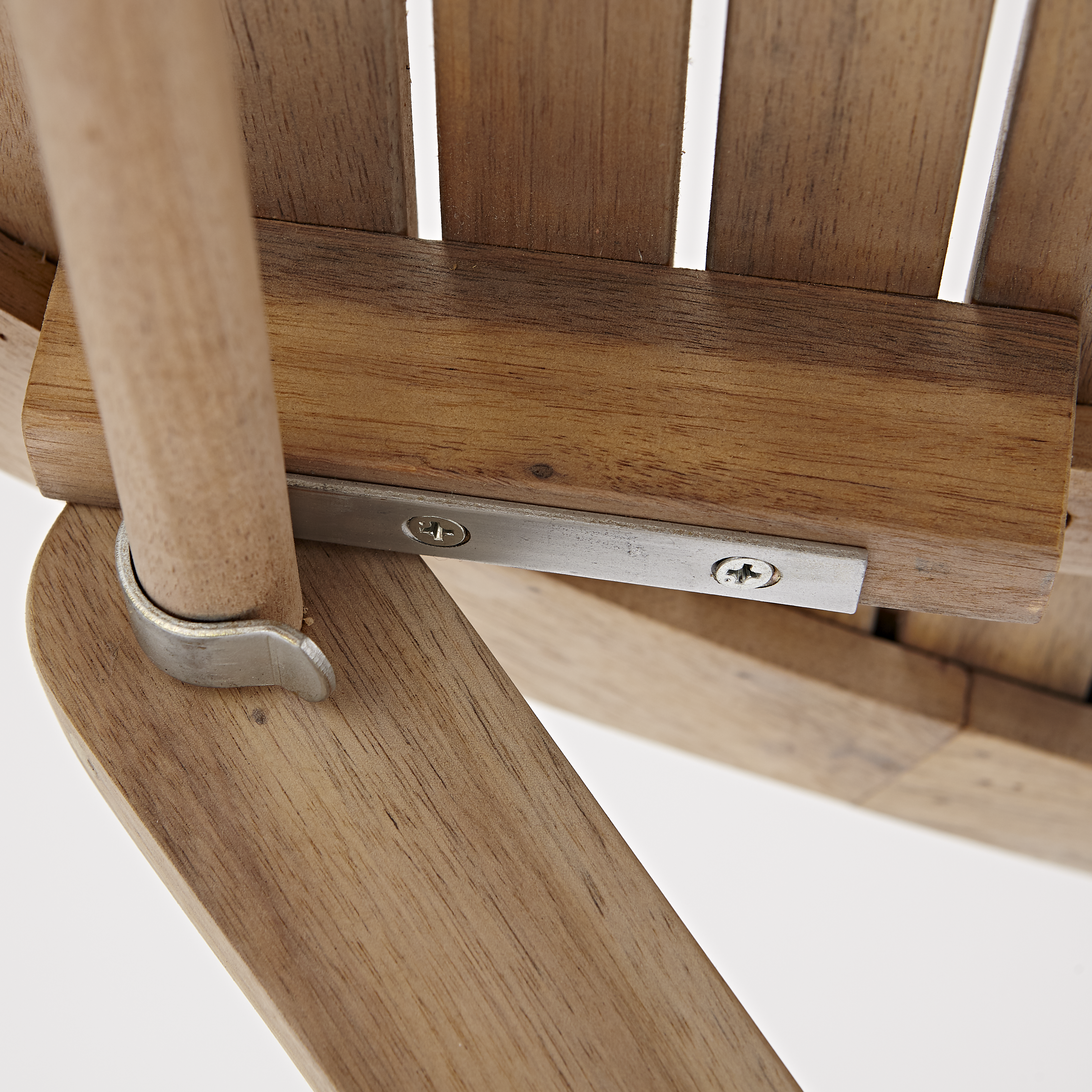 Mesa para balcón plegable de madera Solis de ø90x72 cm - 7