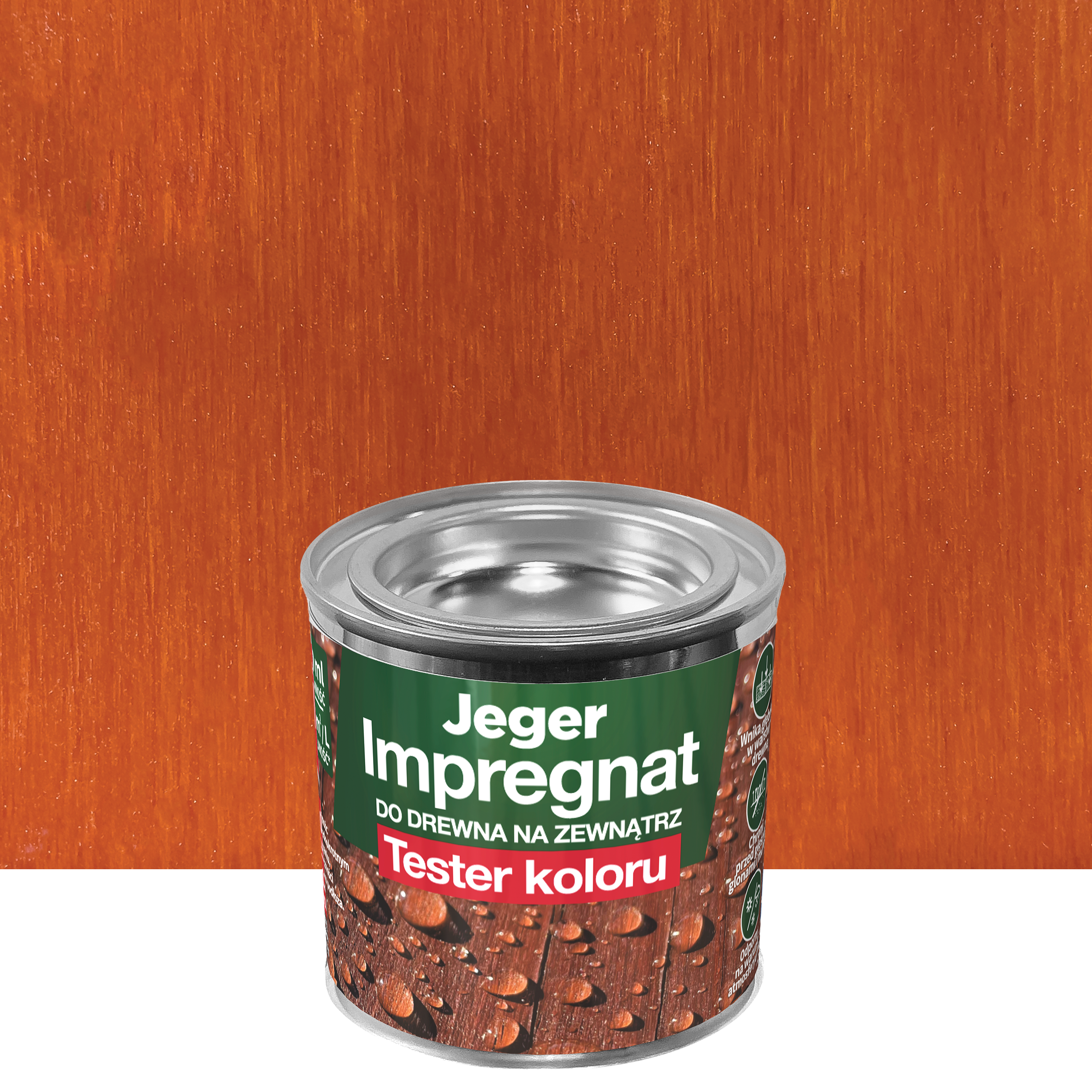 Impregnat do drewna na zewnątrz Tester 100 ml Mahoń Jeger
