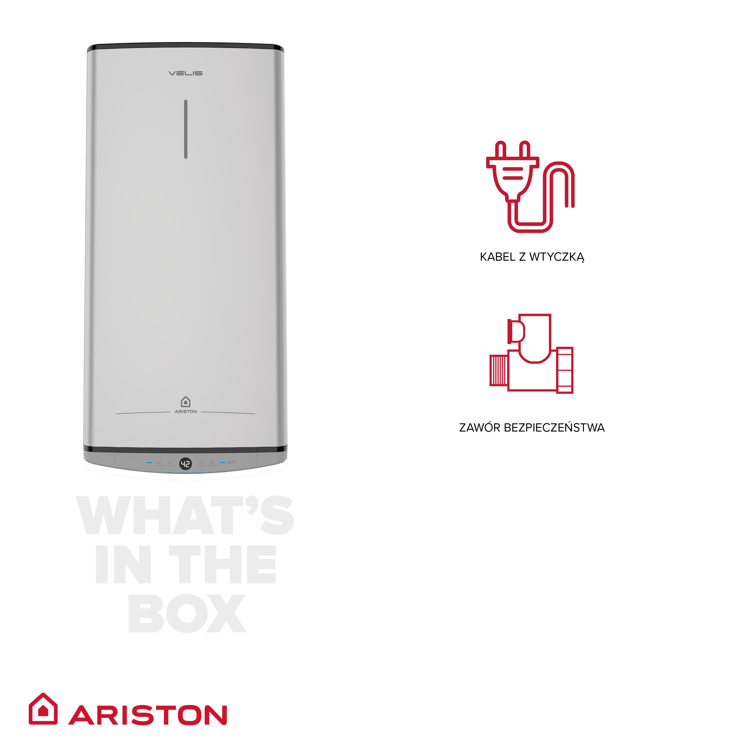 Elektryczny podgrzewacz wody Ariston Velis Tech 80 - 3