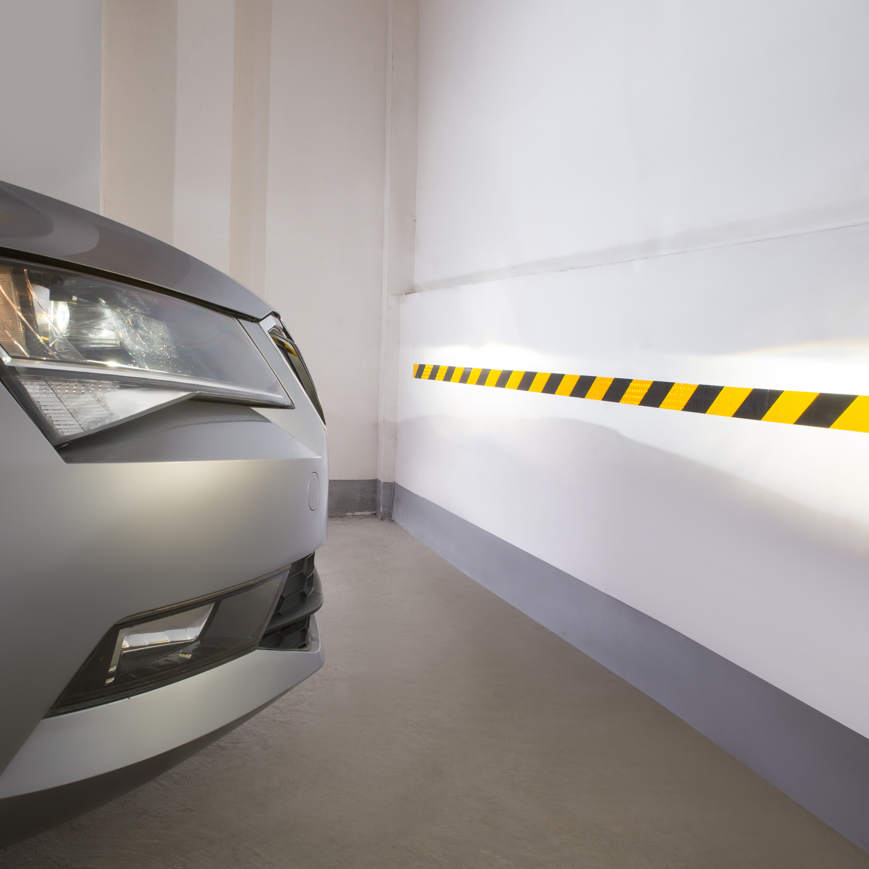 Ruban adhésif rétro-réfléchissant STANDERS, noir/jaune, 5m x 5 cm - 2