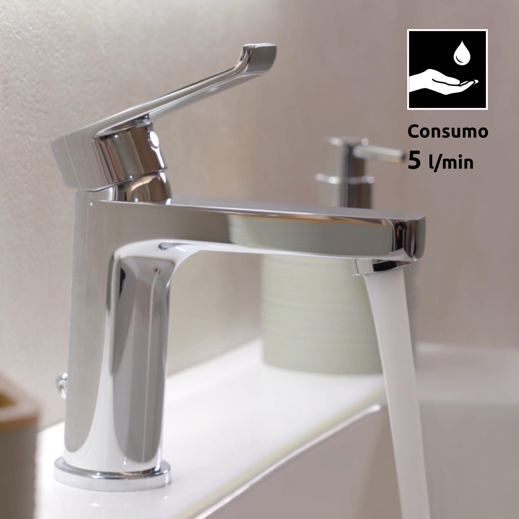 Torneira de lavatório cromado Strohm Ethika - 2