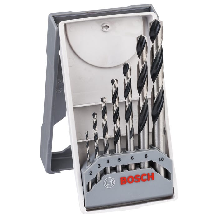 Coffret set 7 forets hélicoïdaux Bosch