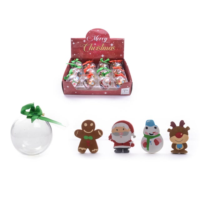 Set 4 gomme natalizie assortite