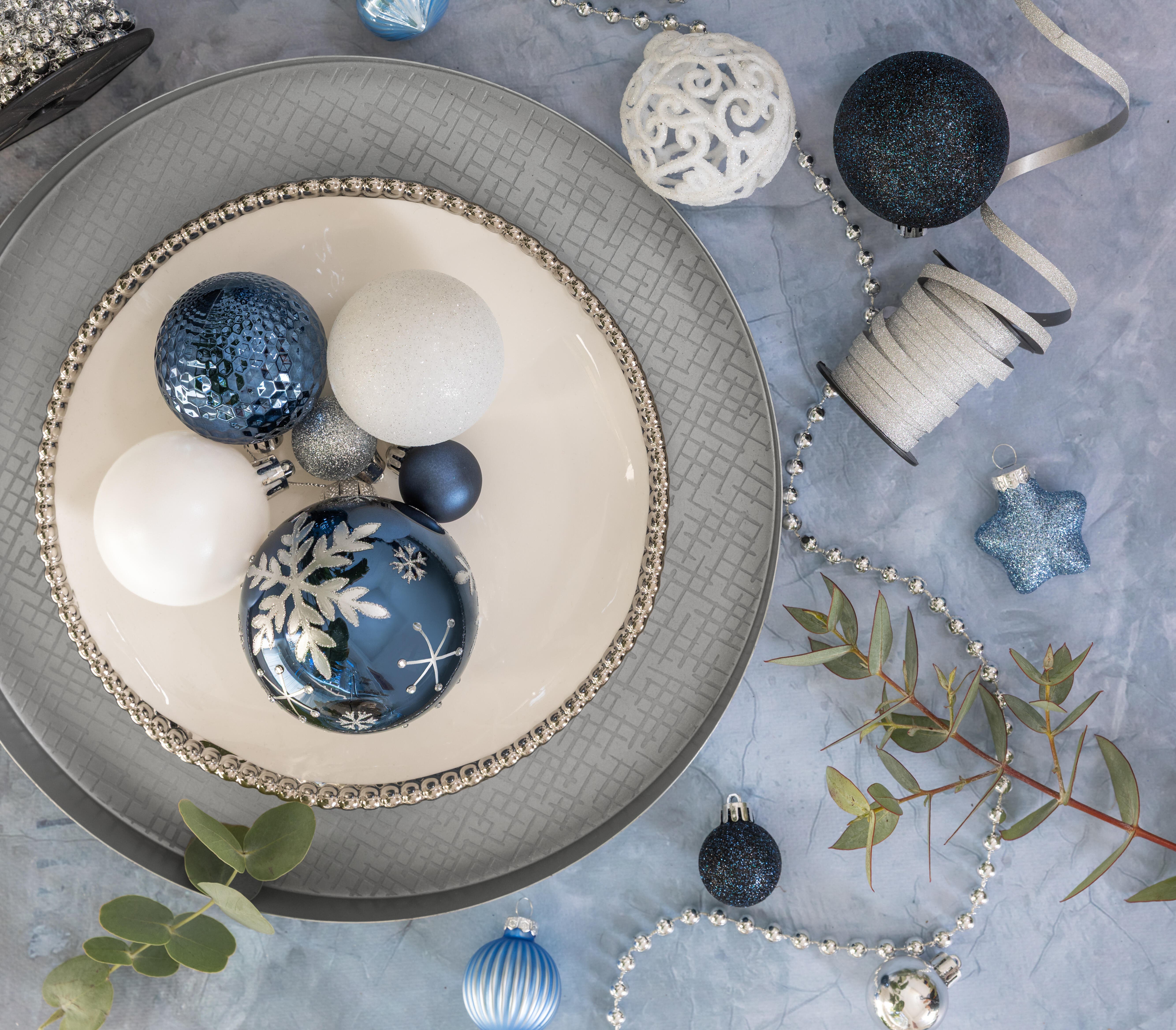 styl zimowy nakrycie stołu