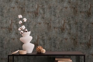 TOTIO Papier Peint Extra Large En Béton Blanc Ivoire 80 X 398,8 Cm, Effet Plâtre Teinté Blanc Gris, Papier Peint Mat épais, Papier Peint Autocollant Imperméable Pour Meubles, Style Industriel Moderne