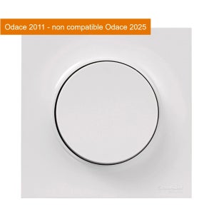 Plaque Simple Odace Styl De Schneider Electric, Blanche Et Neuve