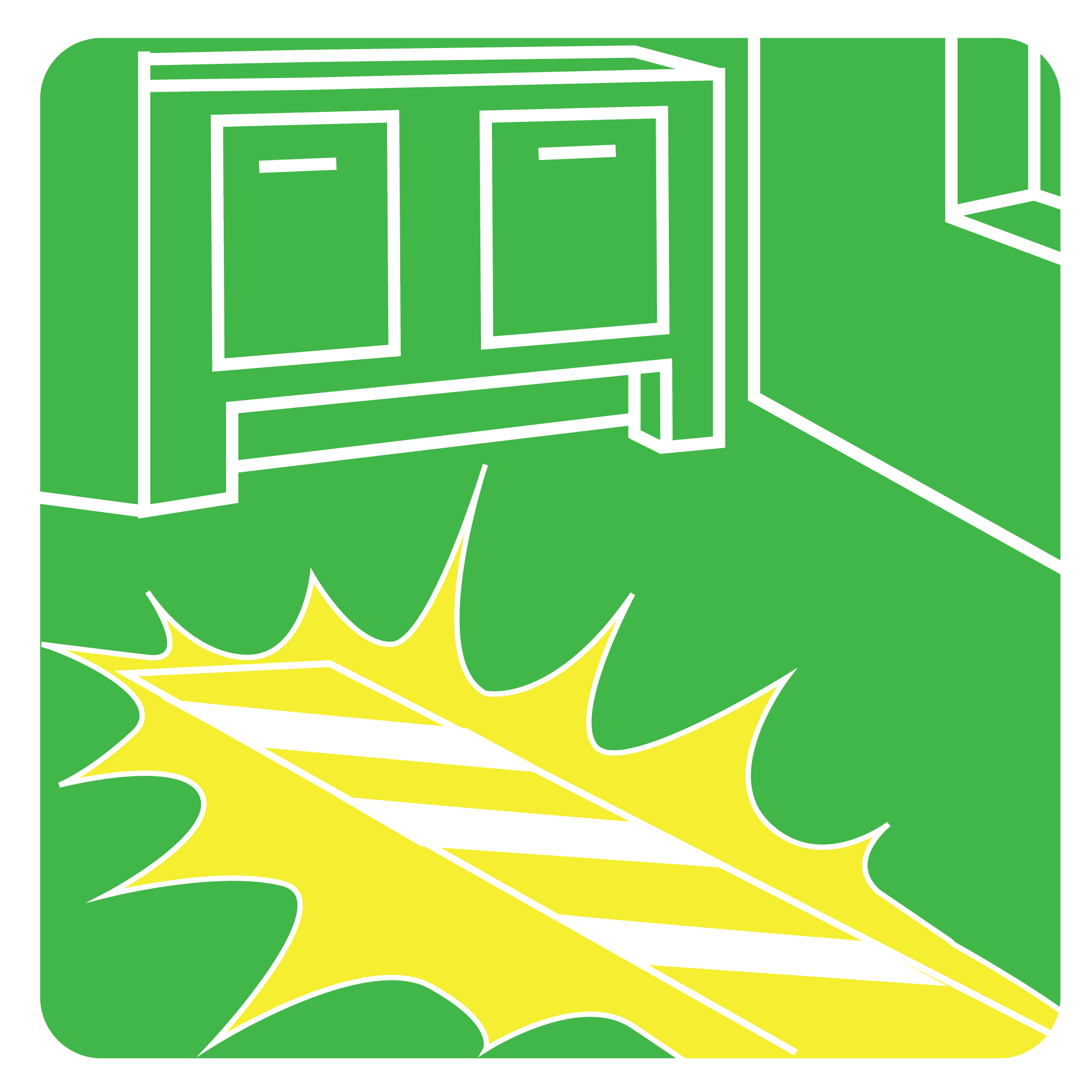 Ruban adhésif rétro-réfléchissant STANDERS, noir/jaune, 5m x 5 cm - 5