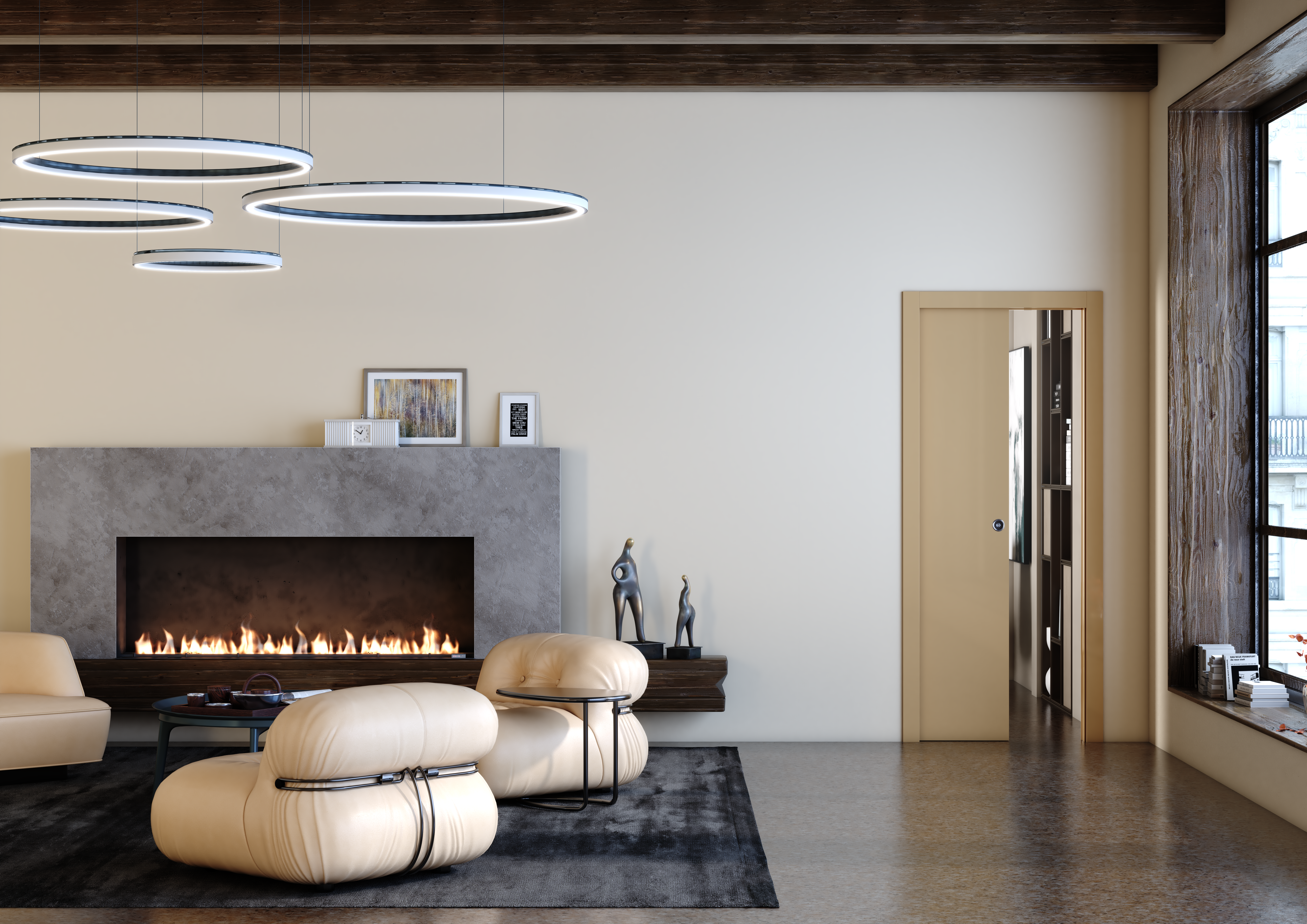 Système à galandage prémonté pour porte de largeur 83 cm, Pronto SCRIGNO - 3