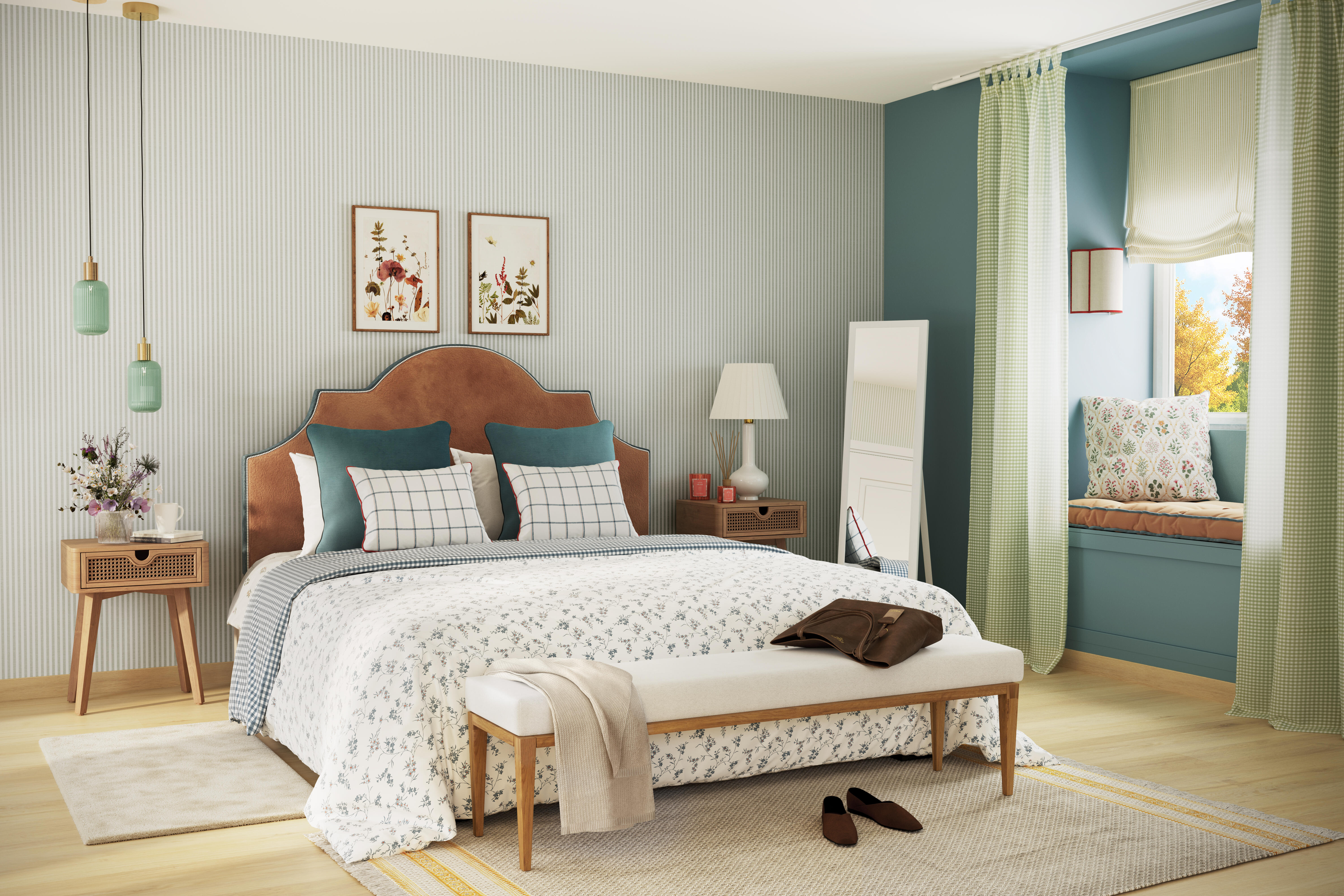 Manta jacquard Leonora Trench rectangular INSPIRE poliéster liso beige passepoil de 130x170 cm - 9