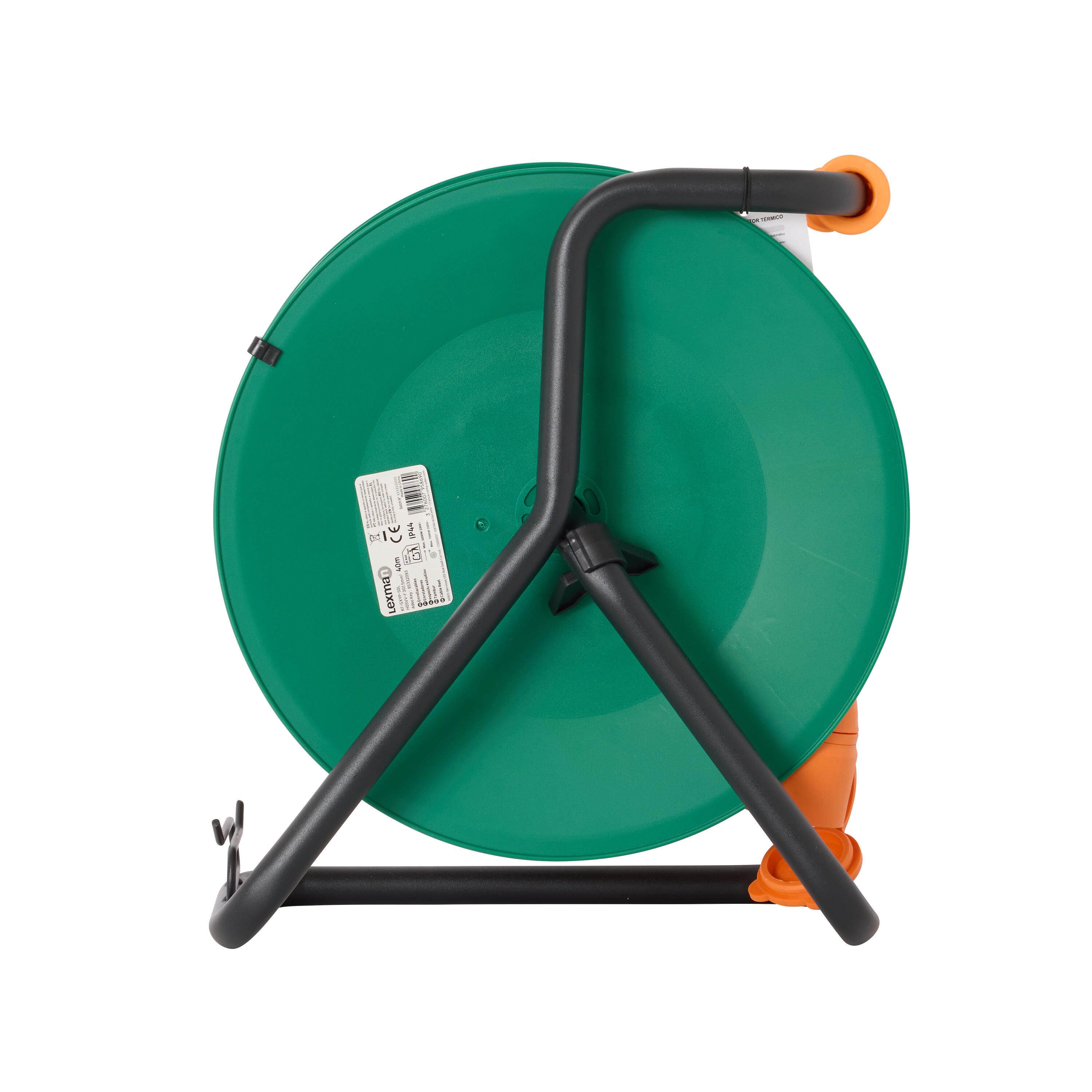 Enrolador LEXMAN exterior IP44 1 tomada 3g1,5 H05-VVF 40metros laranja - 3