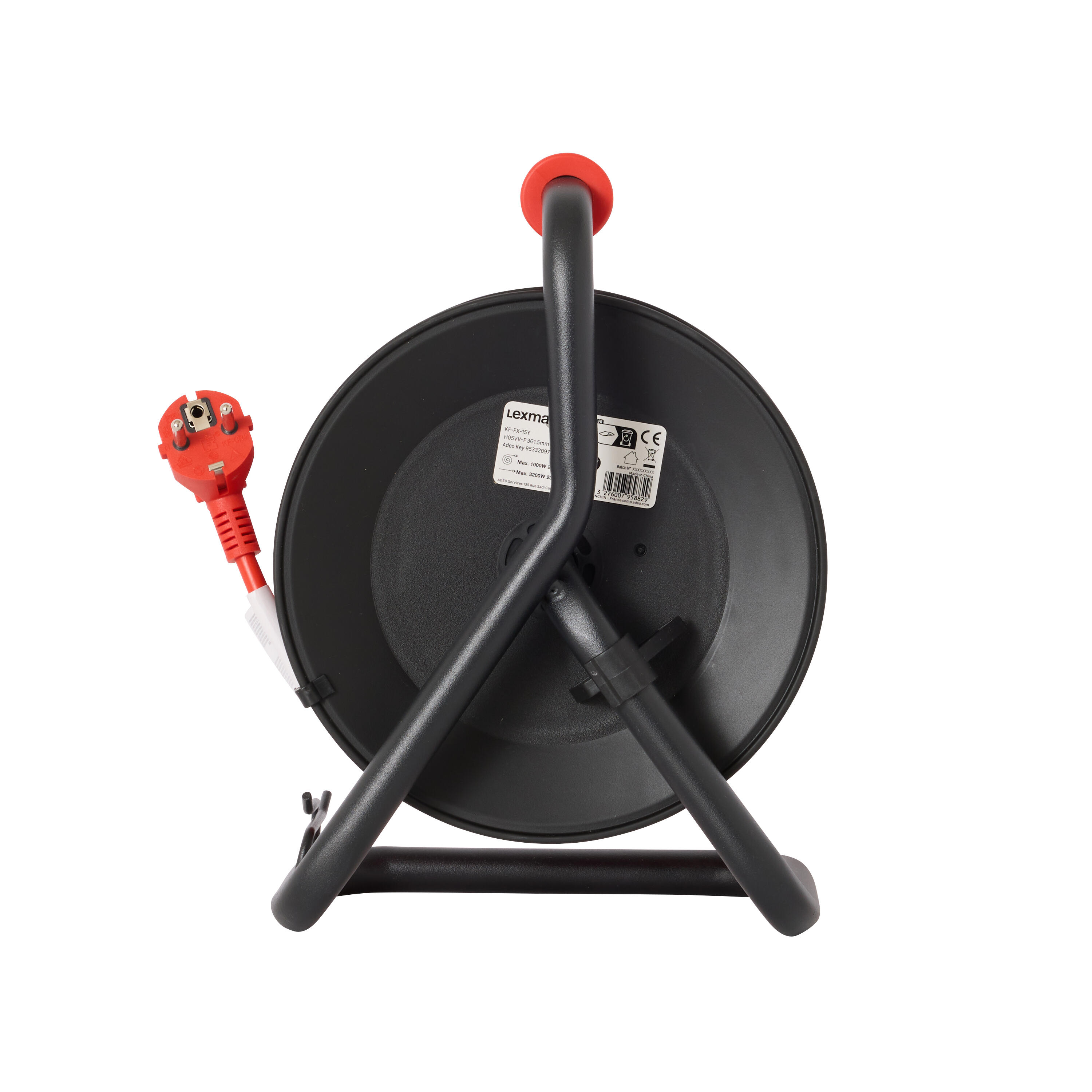 Enrouleur avec terre L.15 m H05VV-F 3G1.5 mm², LEXMAN - 2