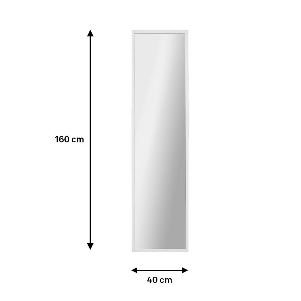 Espejo enmarcado de pared rectangular Pure MDF blanco mate INSPIRE de 40 x 160 cm - 4