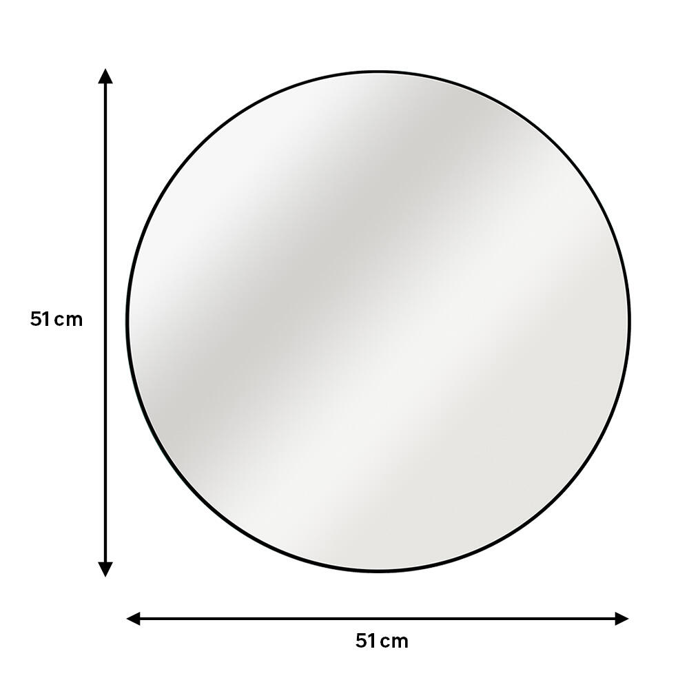 Espelho Circle 50cm preto Inspire - 3