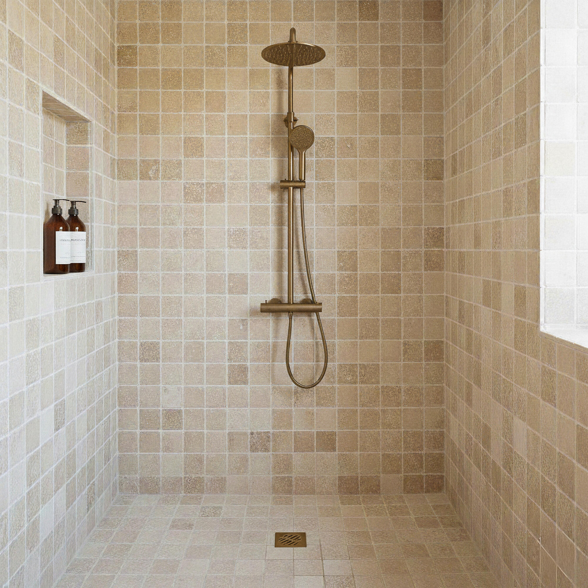 1 plaque de mosaïque Casa linea mosaiques travertin beige 30.5 CASA LINEA - 5