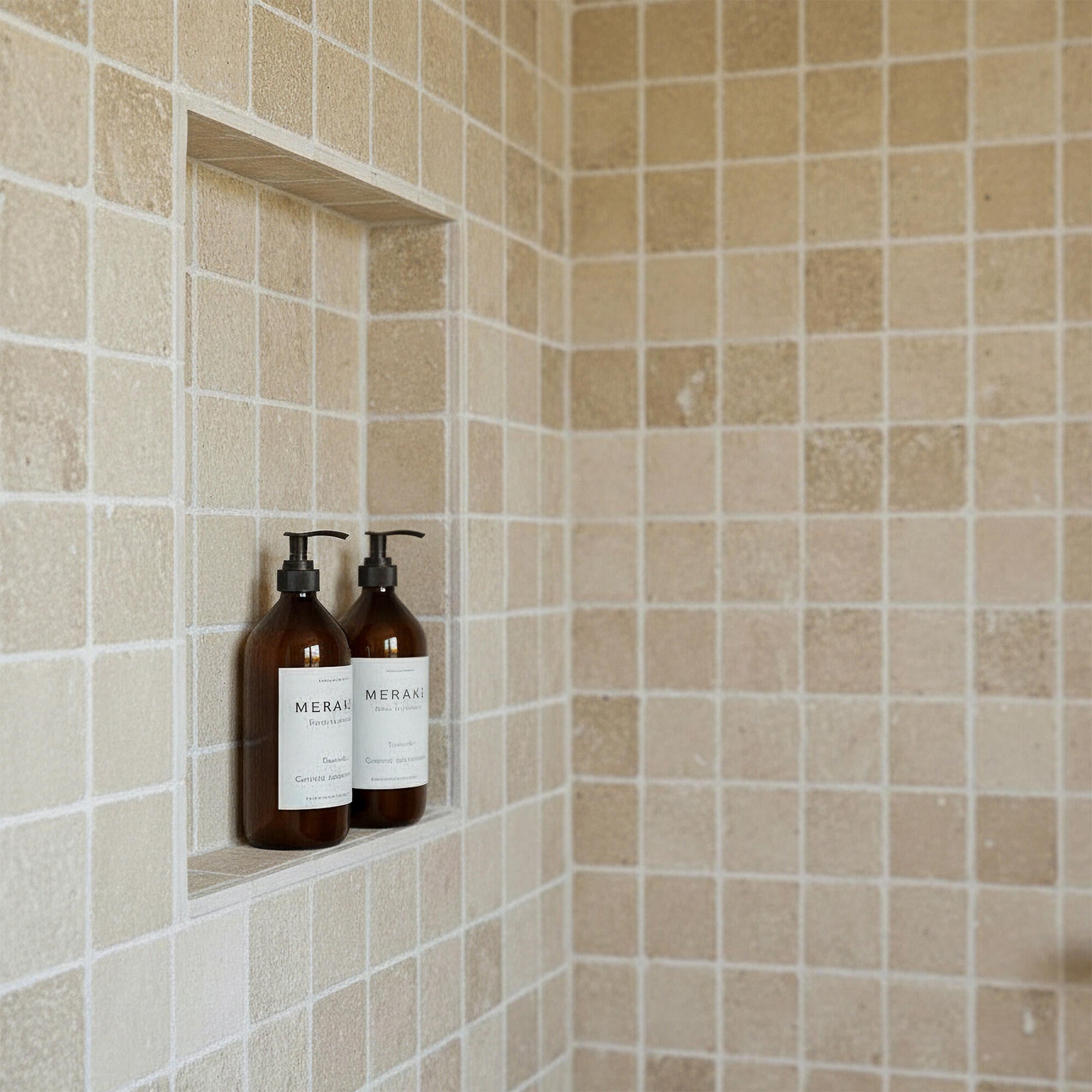1 plaque de mosaïque Casa linea mosaiques travertin beige 30.5 CASA LINEA - 4