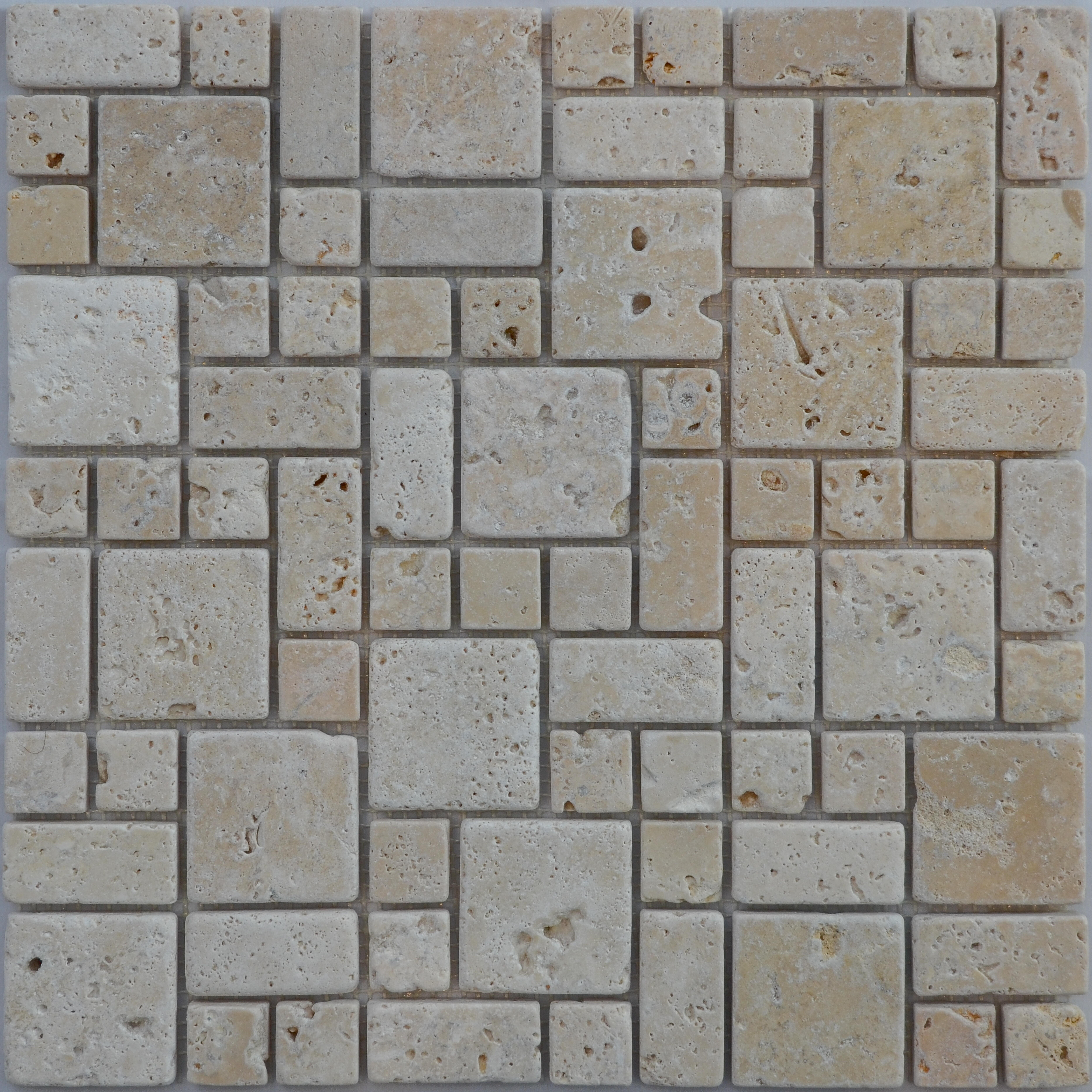 Mosaïque travertin effet pierre beige 30 x 30.5 cm - 5