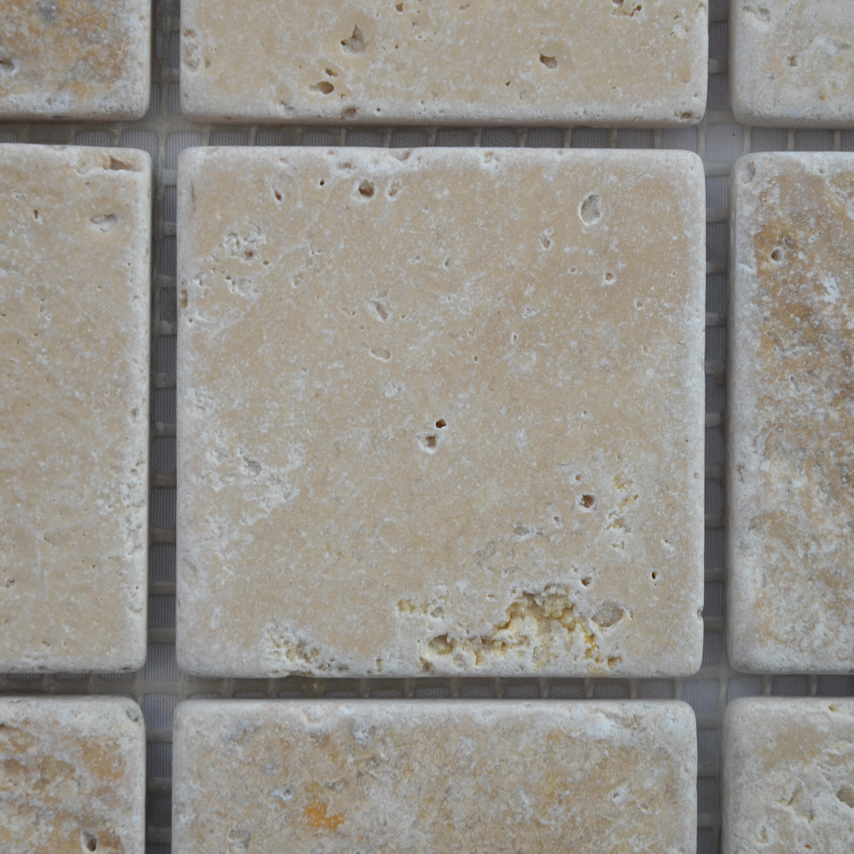 Mosaïque Casa linea travertin beige 4.8X4.8 - 6