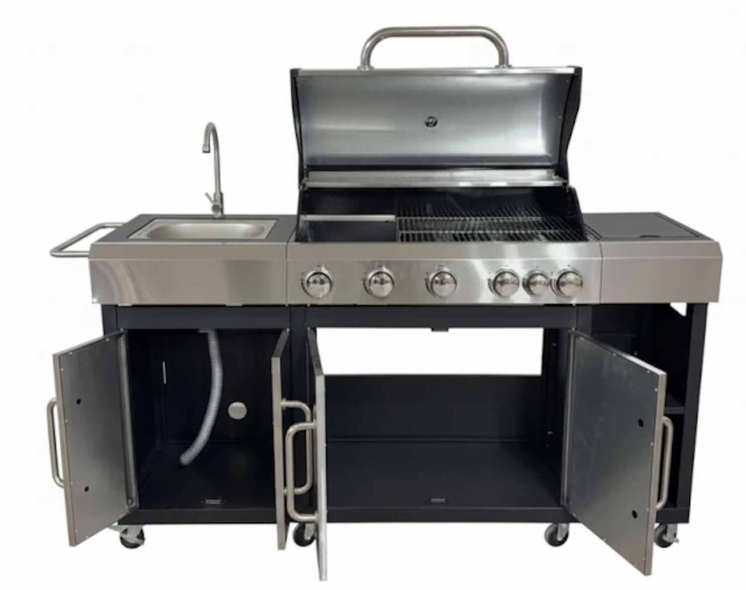 Cucina da esterno Stefy 6 bruciatori L 177 x H 125 x P 56.5 cm - 5
