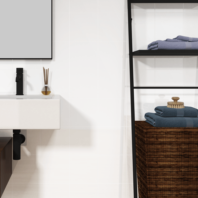 Carrelage mur intérieur effet  blanc Frosty l.20 x L.20 cm ARTENS