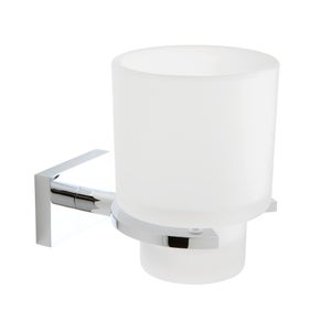 Bicchiere porta spazzolini Darios in resina termoindurente bianco