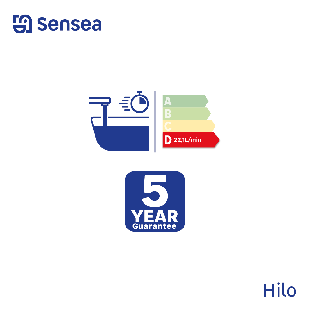 Grifo de bañera monomando SENSEA Hilo cromo brillo Latón - 4