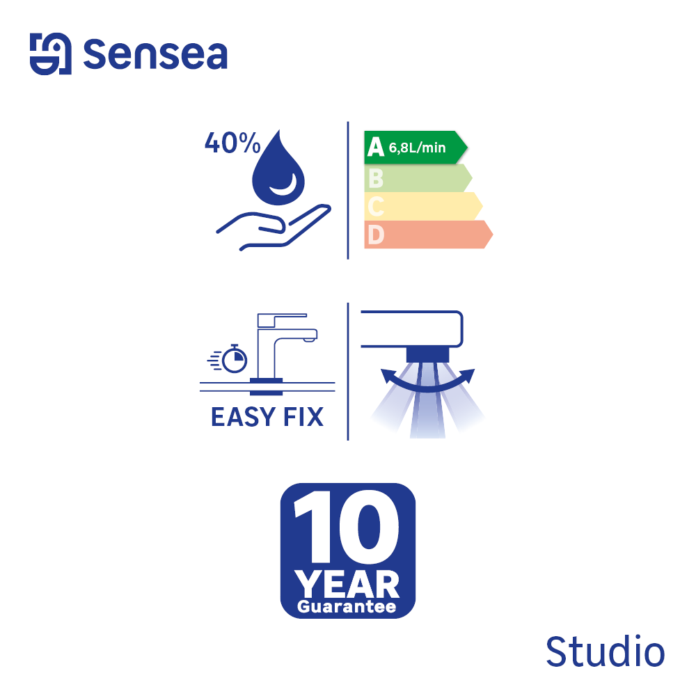 Torneira de bidé SENSEA STUDIO CROMADA - 8