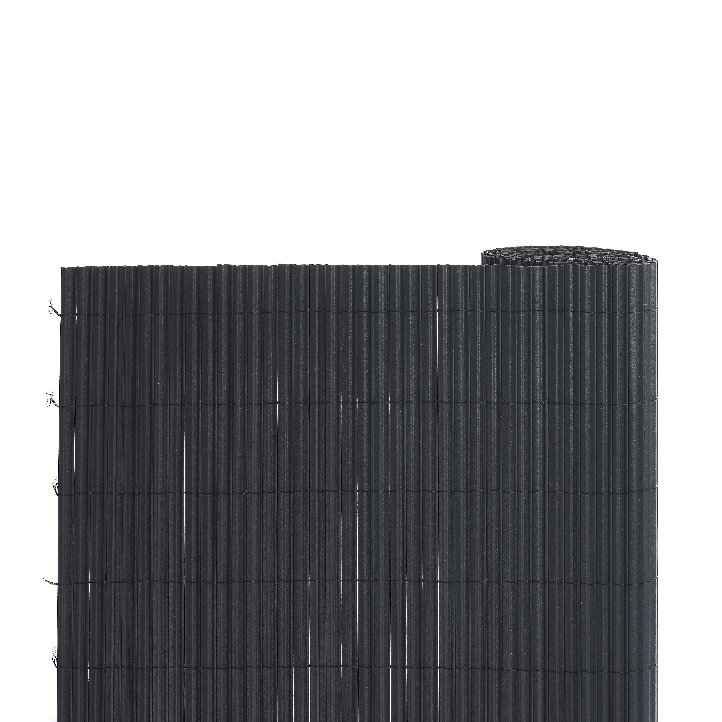 Mata ogrodzeniowa plastikowa falista 1x3m antracyt Naterial