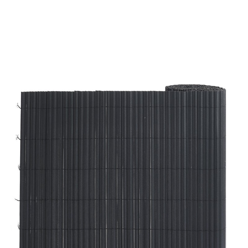 Mata ogrodzeniowa plastikowa falista 1x3m antracyt Naterial